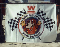 Holiday Bowl Parade Wiener Dog Race Banner