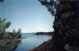 Yellowstone River entrance to Yellowstone Lake