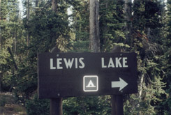 Lewis Lake Signage